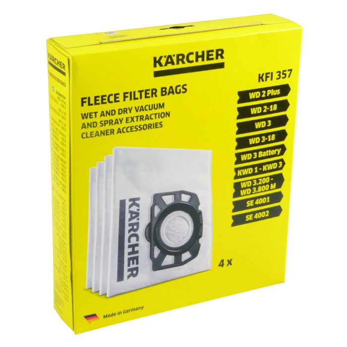 20 KFI 222 Sacs Filtre Remplacement pour Aspirateur Karcher WD2