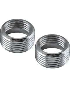 Chrome Plated Reducing Bush 3/4" x 1/2" - 2 Pack 7800