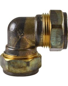 Brass Compression 90° Elbow C/C 22mm 2020BDR