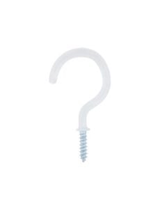 Eureka Round White Cup Hook 50mm - 3 Pack 2E75