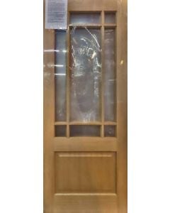 Esstee Meranti Veneer 9 Light Unglazed Happy Glass Door 813 x 2032mm
