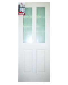 2 Light Deep Moulded Canterbury Glazed Glass Door 813 x 2032mm MP4001GM
