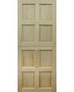 Esstee Meranti Veneer Elite 8 Panel English Style Stable Door 813 x 2032mm SIT138S