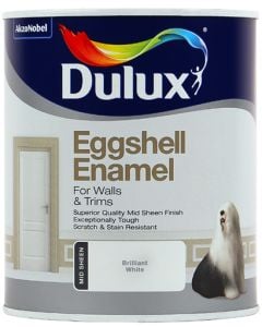Dulux Eggshell Enamel Brilliant White 1L