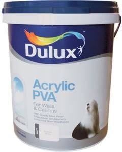 Dulux Acrylic PVA Brilliant White 20L