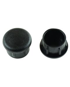 Black Round Plastic Ferrule 28mm - 4 Pack 1041