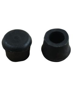 Black Round Plastic Ferrule 18.5mm - 4 Pack 1097