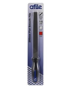 Afile Flat Smooth File With Handle 200mm D200PS