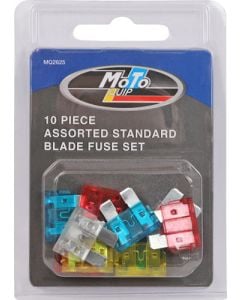 Moto Quip 10 Piece Assorted Blade Fuse Set MQ2625