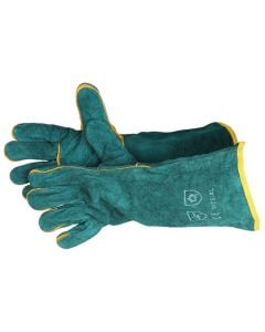 200mm Green Lined Leather Gloves Size 11 HP6183I