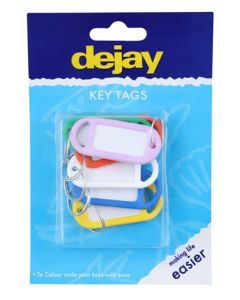 Dejay Assorted Key Tags - 6 Pack A259
