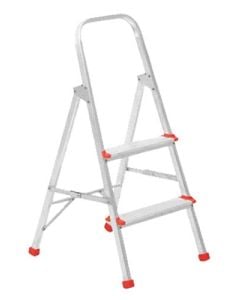 Castor & Ladder Aluminium 2-Step Ladder FM2