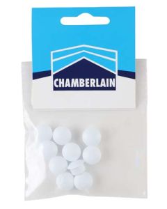 ChamberValue White Clip-On-Plastic Nut Cover 10mm - 10 Pack 1148