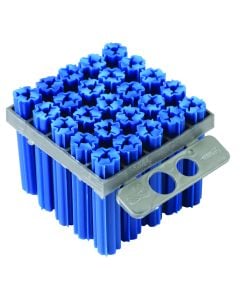 Dejuca Blue Plastic Expandet Wall Plug 8 x 35mm - 25 Pack FPO27