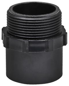 Black PVC Pool No.16 Adaptor M/M 1.5" x 50mm 2500150150