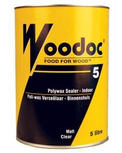 Woodoc 5 Interior Matt Polywax Sealer Clear 5L W055