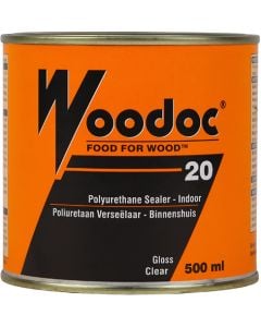 Woodoc 20 Interior Gloss Polyurethane Sealer Clear 500ml W2005