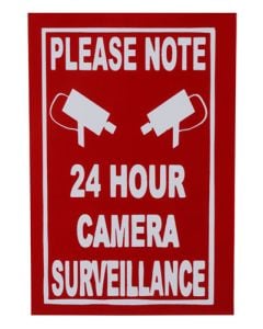 Please Note 24 Hour Camera Surveillance Sign 148 x 105mm 
