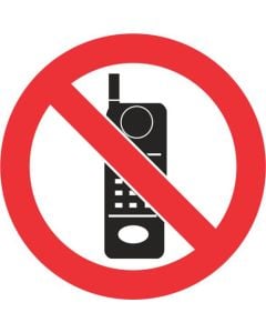 No Cell Phone Sign 290 x 290mm PV27