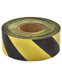 Black & Yellow Chevron Barrier Tape 75mm x 500m 871