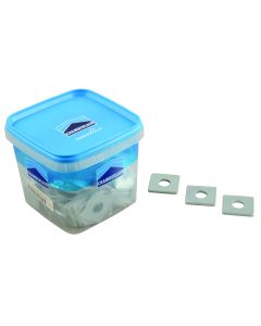 ChamberValue Galvanized Hole Square Washers 36 x 36 x 4mm - 100 Pack SQW1237100CH 