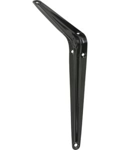 August Vormann Black Sheet Steel Shelf Bracket 125 x 150mm 00150125LS