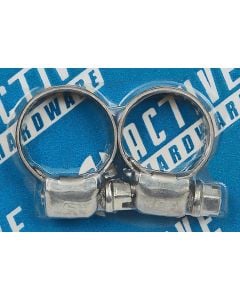 Active Hardware Gas Hose Clamps 6mm - 2 Pack 