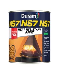 Duram NS7 Heat Resistant Paint Black 1L 