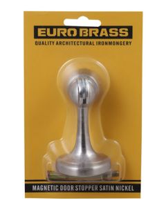 Euro Brass Satin Nickel Magnetic Door Stop EB3216