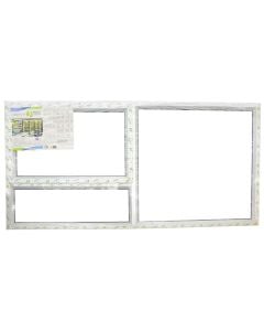 IBuild 30.5mm Natural Aluminium PT189 Window With Clear Glass 1800 x 900mm