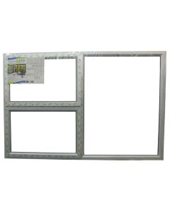 IBuild 30.5mm Natural Aluminium PT1812 Window With Clear Glass 1800 x 1200mm