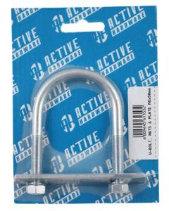 Active Hardware U Bolt With Nuts & Plate 8 x 50mm