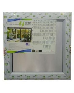 IBuild 30.5mm Natural Aluminium PT66 Window With Obscure Glass 600 x 600mm