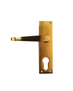 ChamberValue Brass Cylinder Ormond Lever Handle On Backplate V0051/C71/FH