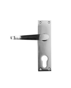ChamberValue Satin Chrome Cylinder Ormond Lever Handle On Backplate V0051/C76/FH