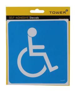Tower Handicapped Adhesive Decal 172 x 164mm DECAL-HV