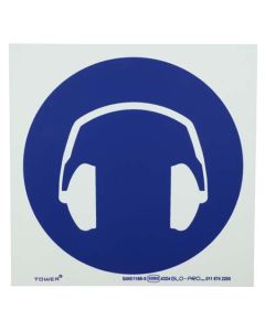 Tower Hearing Protection Sign 190 x 190mm