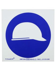 Tower Head Protection Sign 190 x 190mm