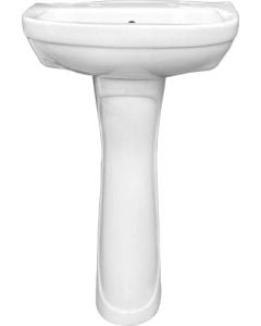 Icon Red White Windsor Basin & Pedestal WIND2TH