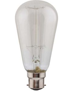 Eurolux 40W B22 Carbon Filament Mini Pear Lamp G954