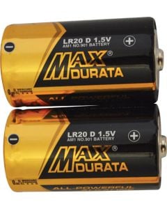 Max Durata Gold D Batteries - 2 Pack HJ30