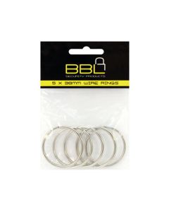 BBL Wire Rings 38mm - 5 Pack BBRKR38PP