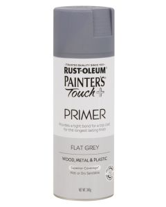 Rust-Oleum Painter's Touch Plus Primer Spray Paint Grey 340g 300345