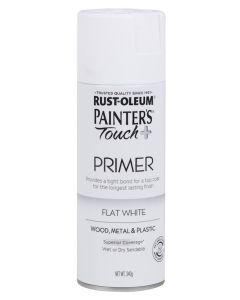 Rust-Oleum Painter's Touch Plus Primer Spray Paint White 340g 300346