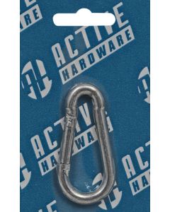 Active Hardware Zinc Plated Spring Hook 4mm