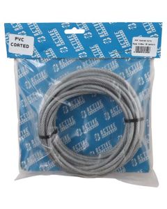 Active Hardware 6 x 7mm Steel Rope Wire with 4-5mm PVC Coating 10m 385