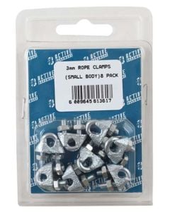 Active Hardware Commercial Rope Clamp 3mm - Pack of 8 391