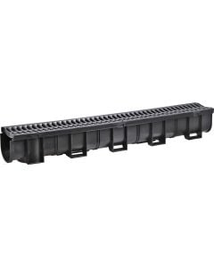 Waterform Black Channel With Grate 1m NO03500