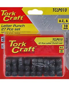 Tork Craft Letter Punch Set 10mm TCLP010