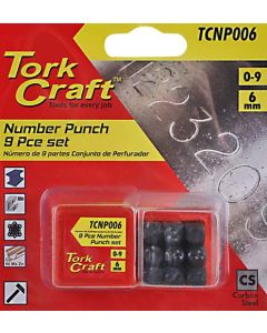 Tork Craft Number Punch Set 6mm TCNP006